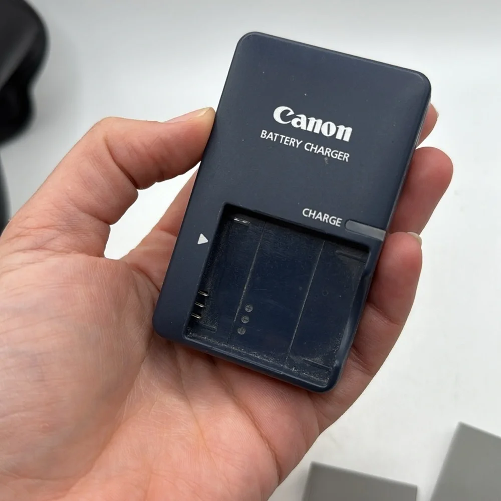 Canon Battery Charger CB-2LV 3.7 V With Two Power Pack NB-4L Set Bundle